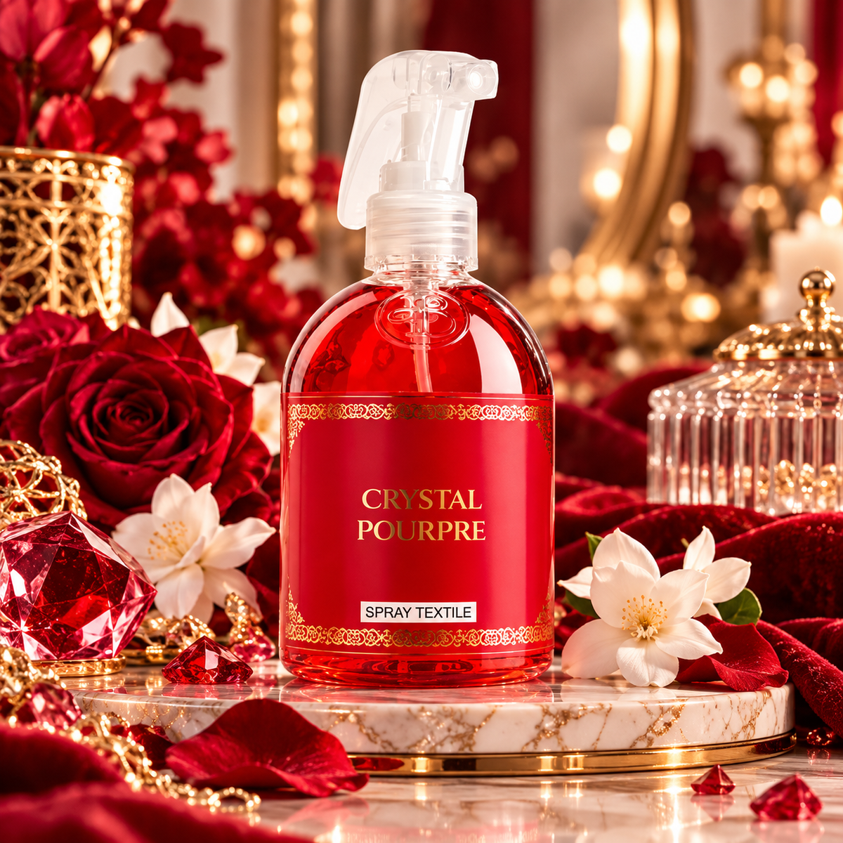 ❤️ Crystal Pourpre – Spray Textile 250 ml