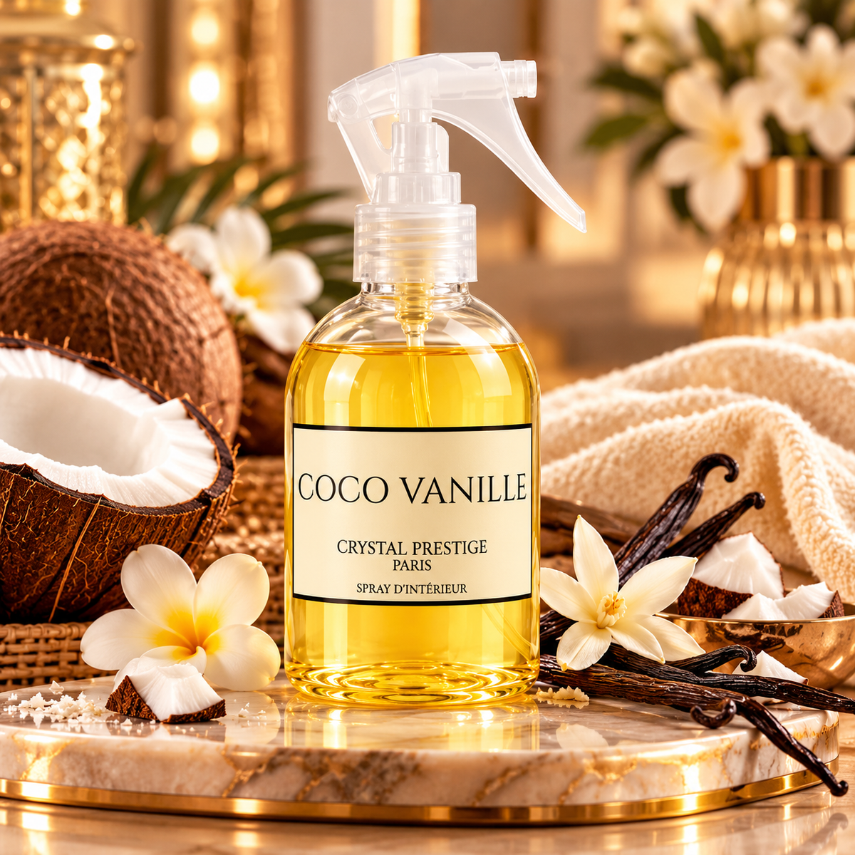 🥥 Coco Vanille – Spray d’Intérieur & Textile 250 ml
