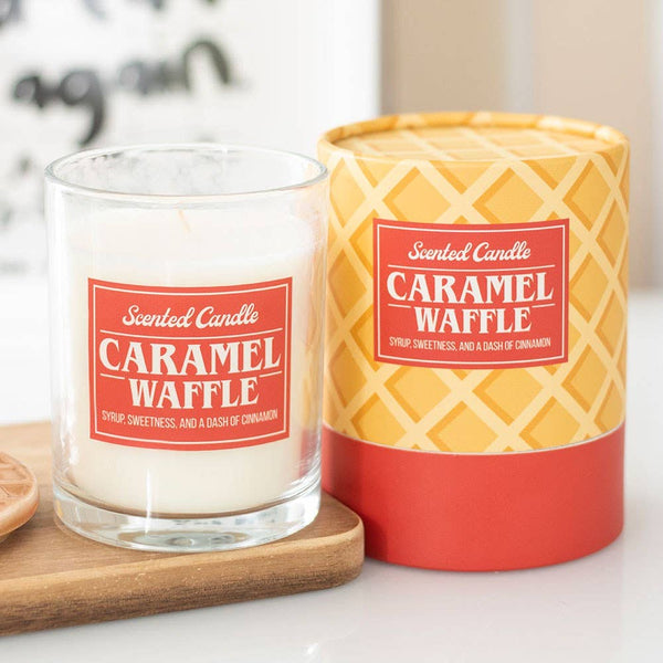 🧇 Bougie Parfumée Gaufre au Caramel