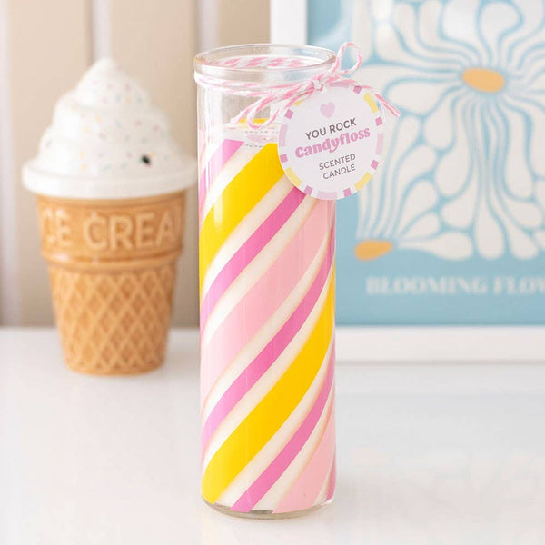 🍭 Bougie Parfumée Barbe à Papa