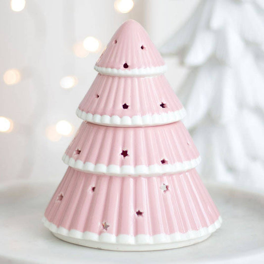 Brûle-Parfum Sapin de Noël Rose