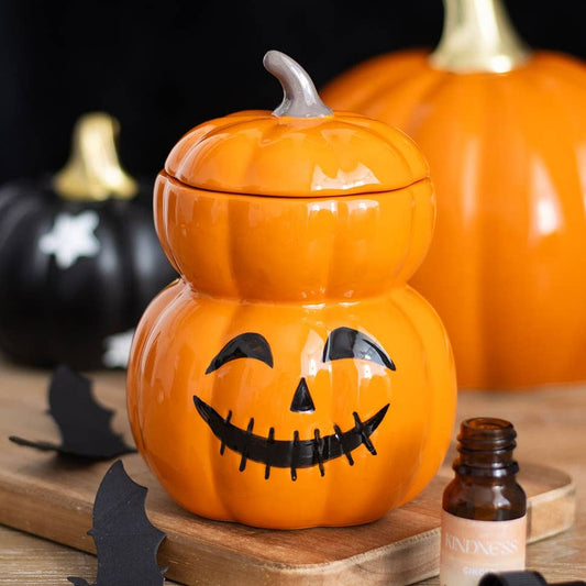 🎃 Brûle-Parfum Citrouilles Empilées