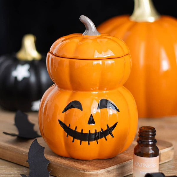 🎃 Brûle-Parfum Citrouilles Empilées
