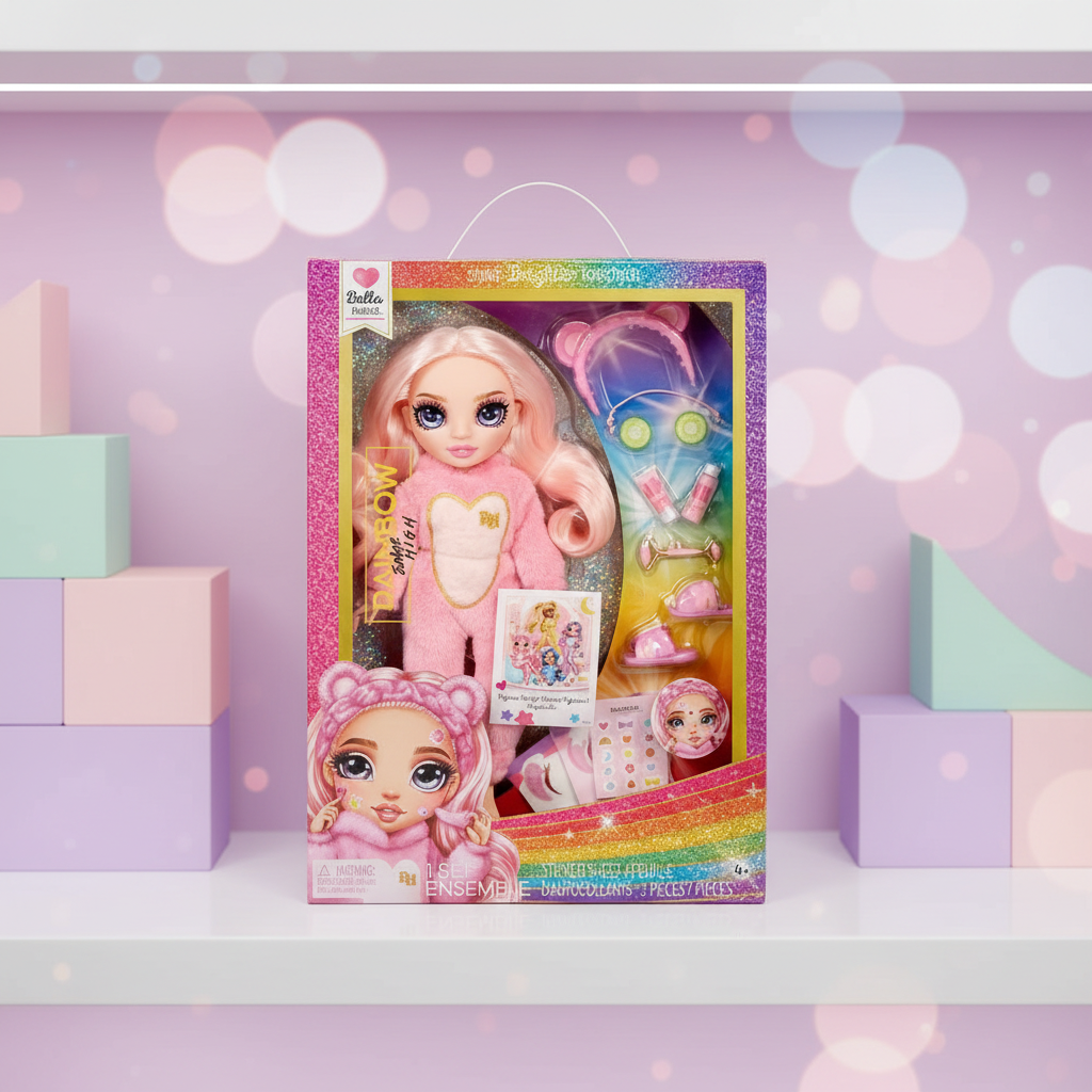 (Précommande) Poupée Belle, pyjama arc-en-ciel, 22 cm