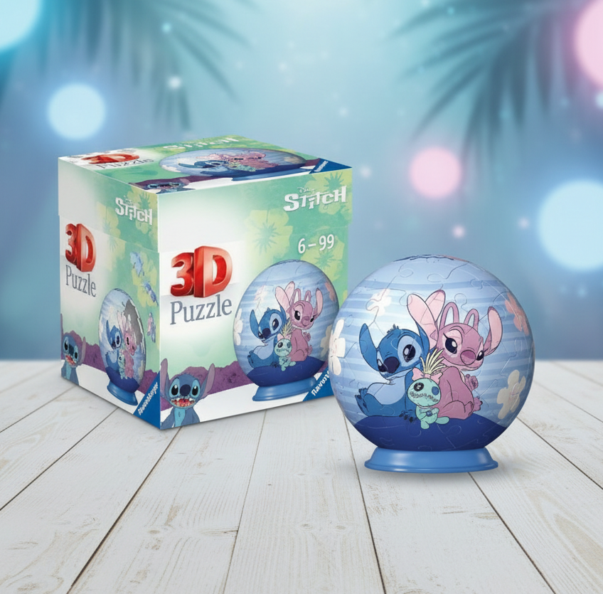 (Précommande) Puzzle 3D Angel et Stitch Disney 54 pièces