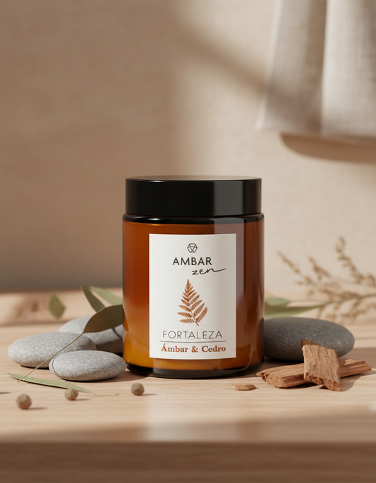 (Précommande) Bougie parfumée "Ambar et Cedre" 125gr - Ambar