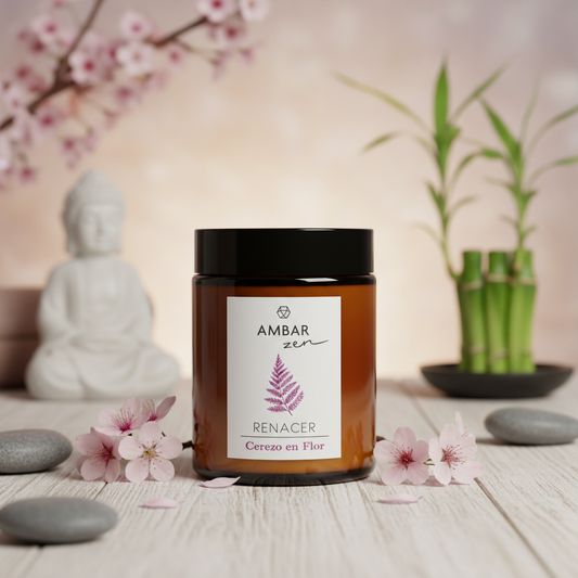 (Précommande) Bougie Parfumée "Fleur de Cerise" 125gr - Ambar