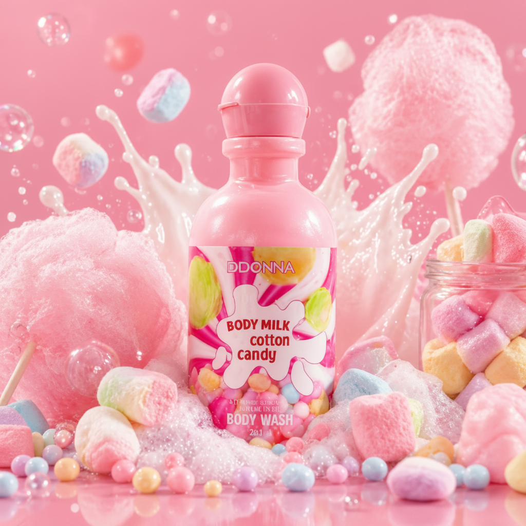 🍬 Body Milk Cotton Candy DDONNA – Gel Douche Gourmand 280 ML