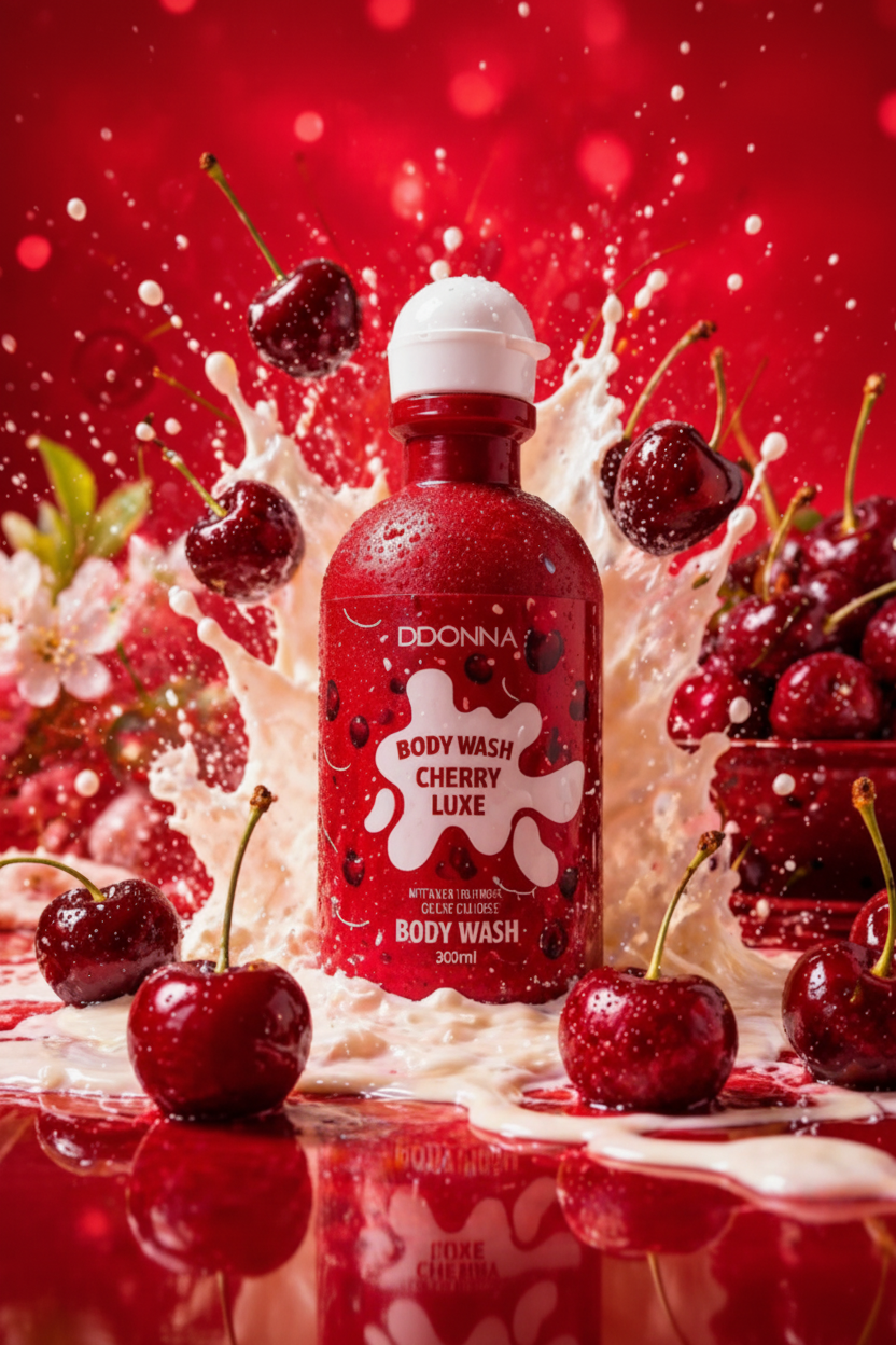 🍒 Body Wash Cherry Luxe DDONNA – Gel Douche Gourmand 280 ML