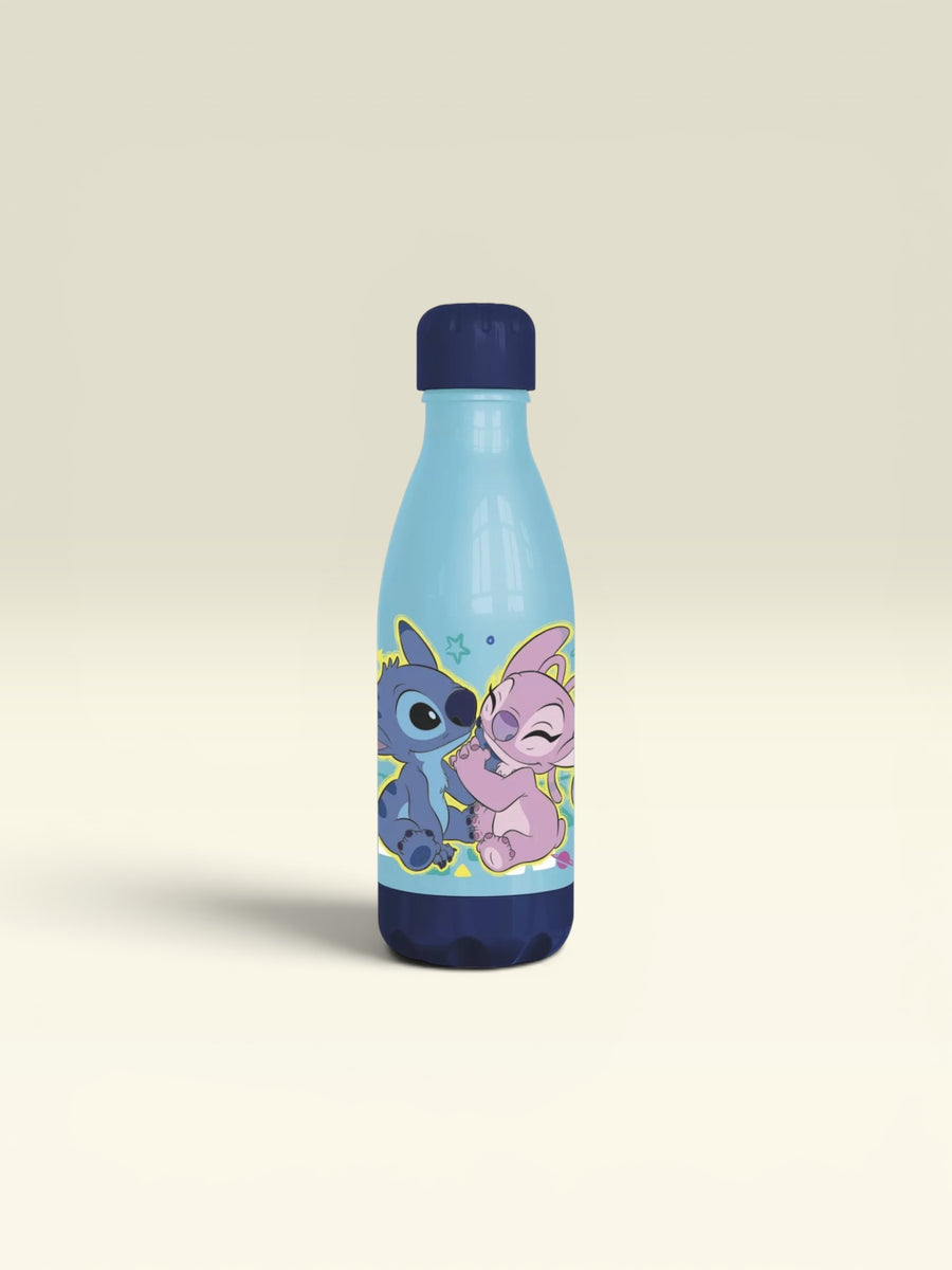 Bouteille en plastique Disney Lilo et Stitch avec bouchon à vis, 560 ml