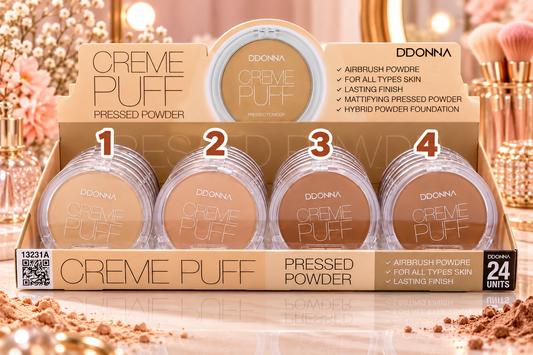 ✨💖 Poudre Compacte Crème Puff D’Donna – Vente à l’unité