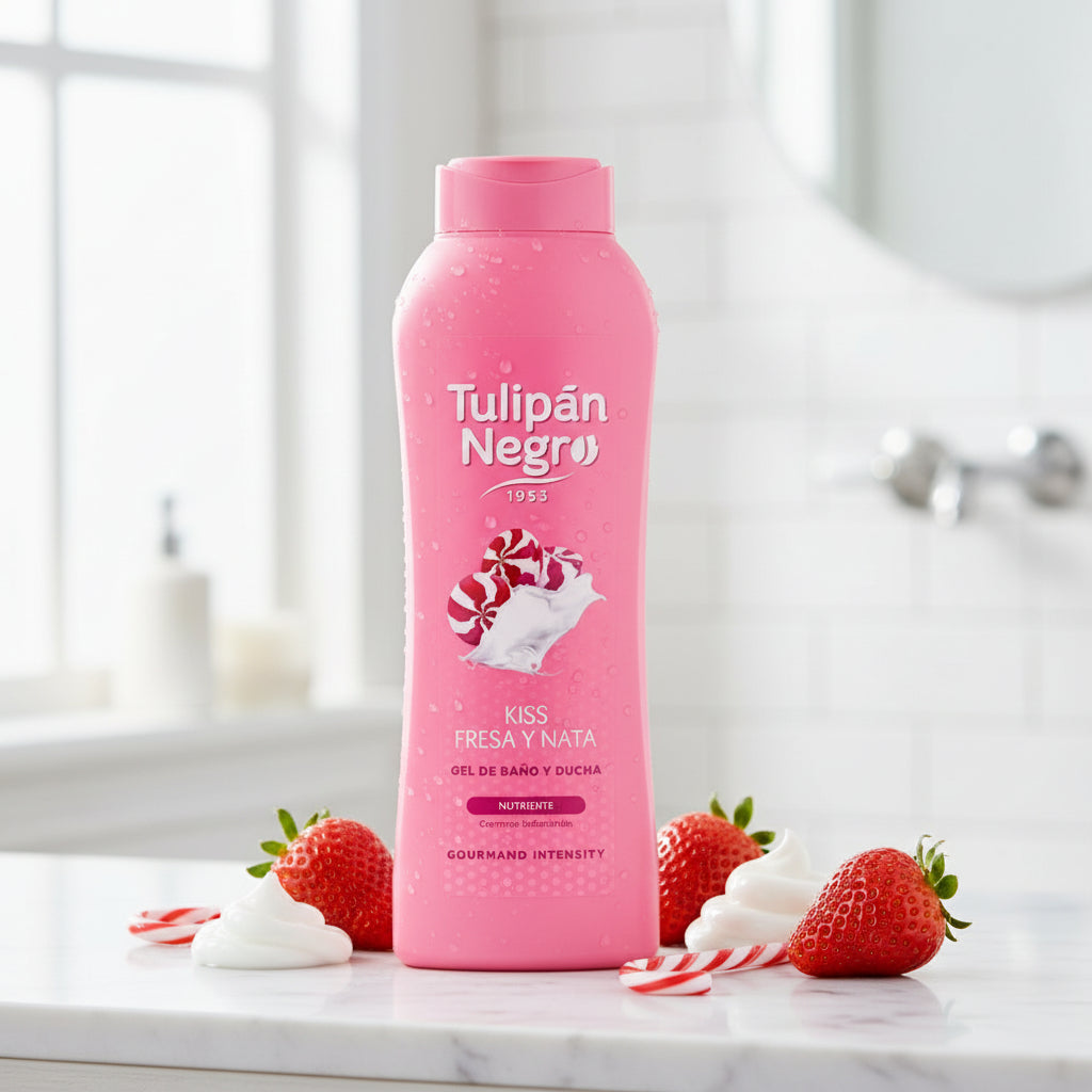 (Précommande) Gel douche 650ml Fraise/Crème