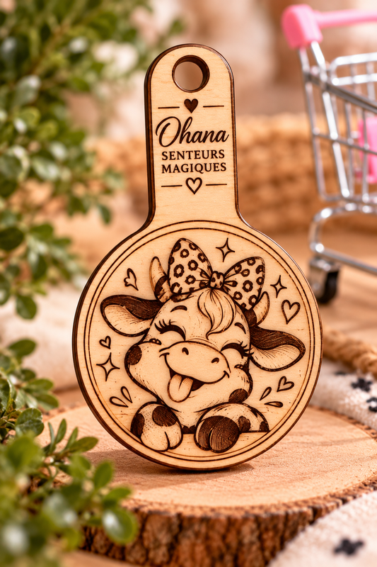 🛒 Jeton de caddie porte-clés en bois personnalisable