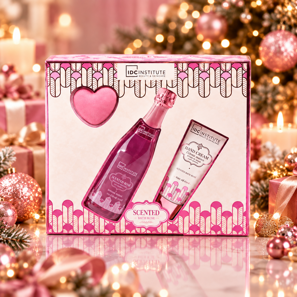 🌹 Coffret 3 pièces Bain Parfumé Rosé – IDC Institute
