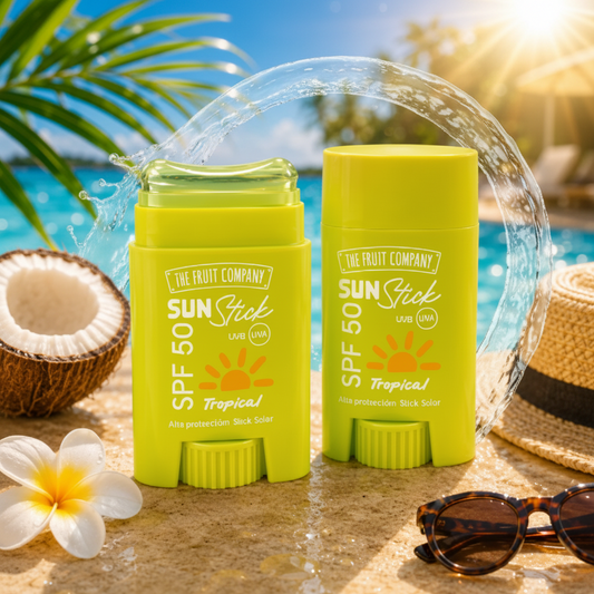 🌴☀️ Stick Solaire Invisible SPF 50 Tropical – The Fruit Company 🏖️🍍