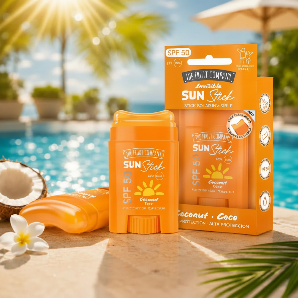 🥥☀️ Stick Solaire Invisible SPF 50 Coconut – The Fruit Company 🌴🏖️