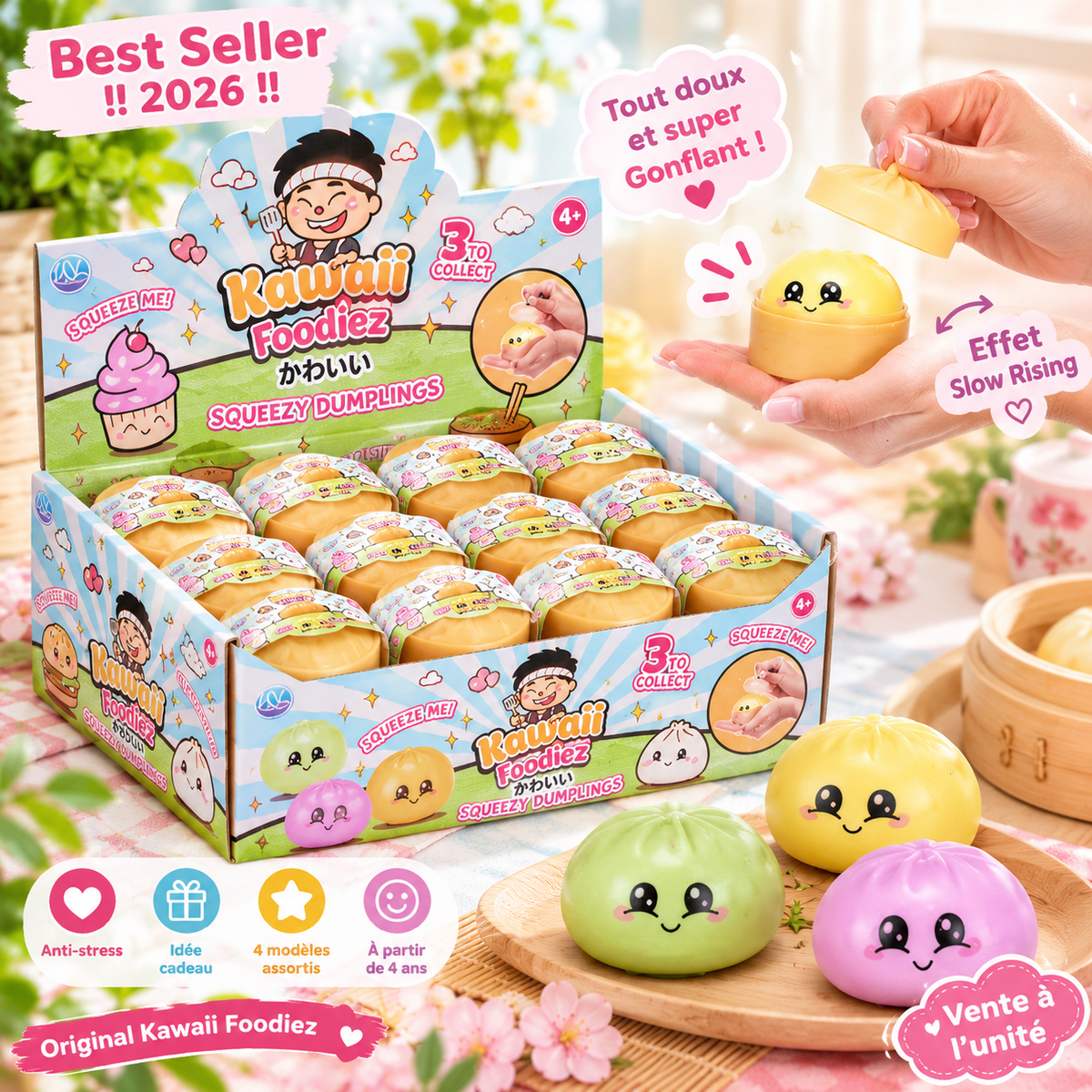 🥟 Squishy Dumpling Surprise Kawaii 🥟