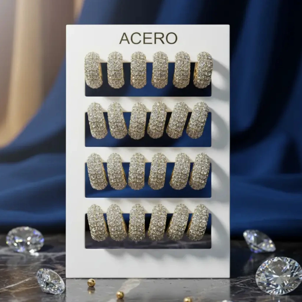 (Précommande) Boucles D’oreilles “Cœur de Strass”