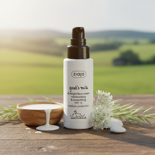 Crème Visage Légère & Lissante au Lait de Chèvre SPF 15