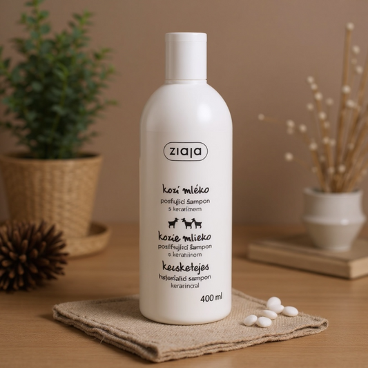 (Précommande) Shampooing fortifiant à la kératine & au lait de chèvre 400 ml - Ziaja