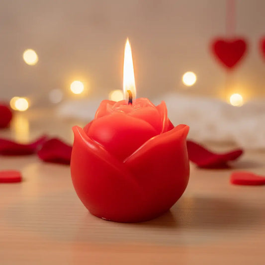 Bougie Parfumée “Rose” – Collection Prestige Saint-Valentin