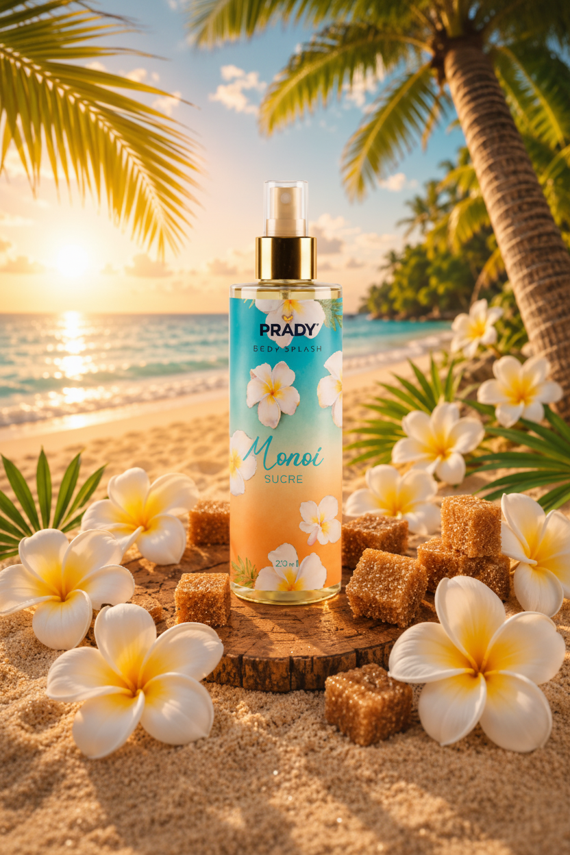 🌺 Brume Corps & Cheveux Monoï Sucré Prady – 250 ml