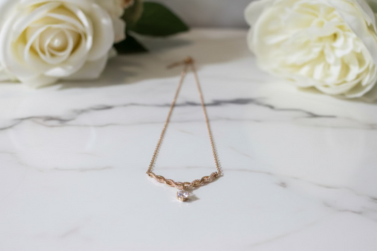 Collier en acier inoxydable couleur or