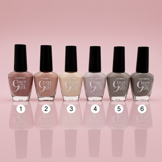 Vernis à Ongles Effet Gel 9 Jours D’Donna – Couleurs Nude & Pastel