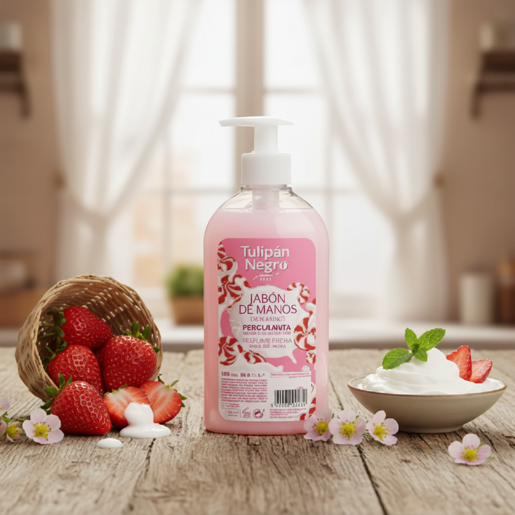 🍓 Savon Liquide Mains Fraise & Chantilly 500 ML 🫧