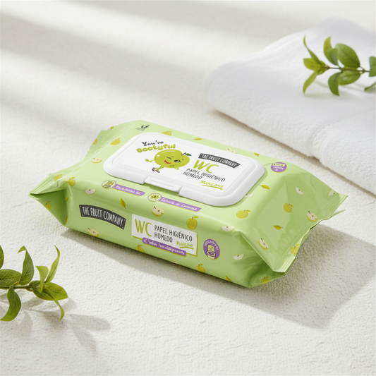 (Précommande) Papier toilette humide 60 lingettes pomme par paquet – Taille XL