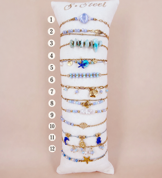 Bracelet océan en acier Inoxydable au choix