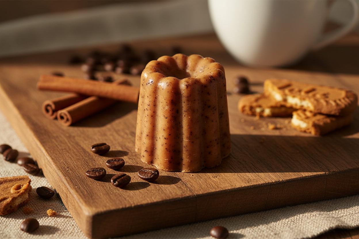 Gros cannelé savon exfoliant 60 g Café spéculoos