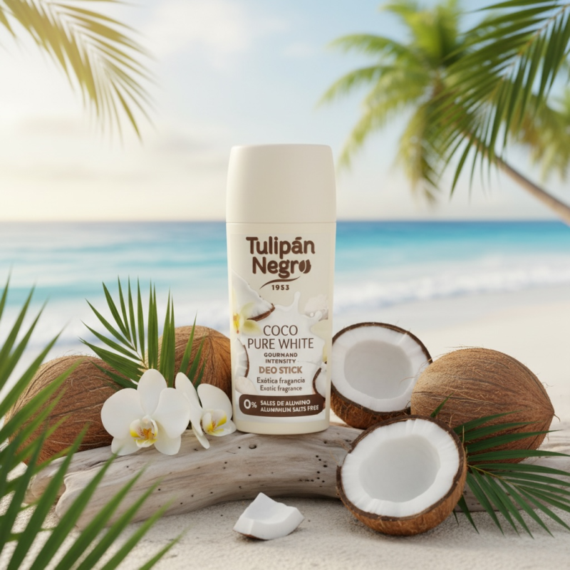 Déodorant stick Tulipan Negro Coco pure White 60ml