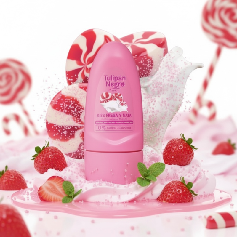 Déodorant roll on Tulipan Negro Fraise & Chantilly