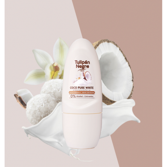 Déodorant roll on Tulipan Negro Coco pure White