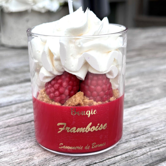 (Précommande) Bougie pâtissière 180 g Framboise