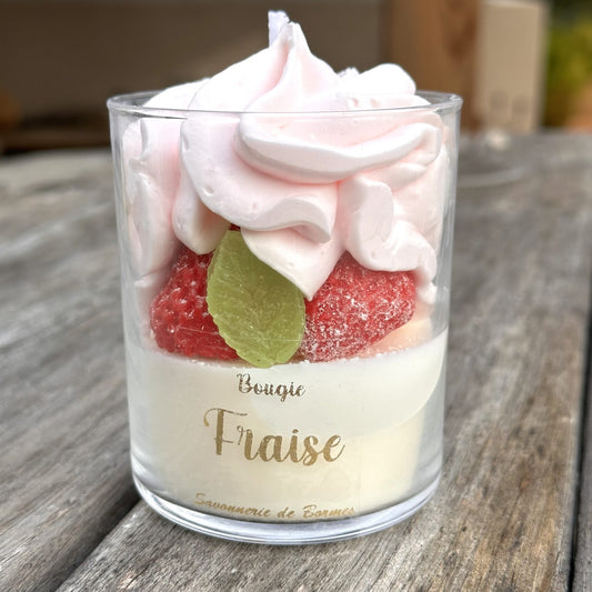 (Précommande) Bougie pâtissière 170 g Fraise
