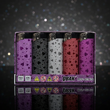 Briquets QBAK® – Collection “Design Premium Coeurs”