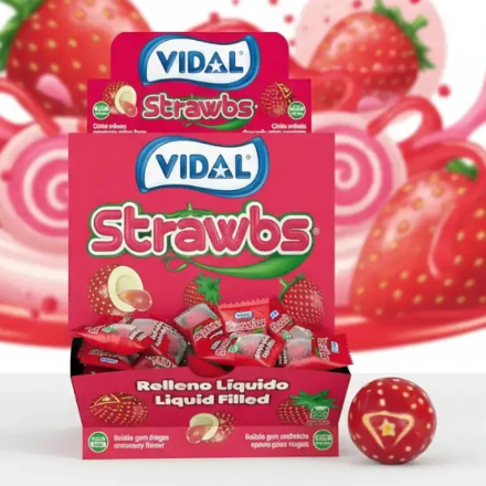 Chewing-gum fraise acide