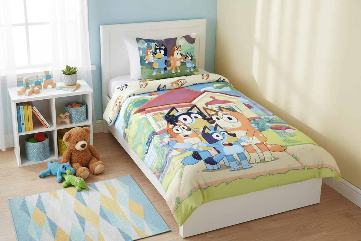 (Précommande) Parure de lit bébé Bluey