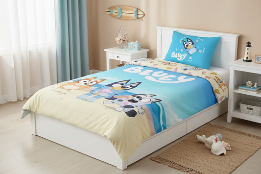 (Précommande) Parure de lit bébé Bluey