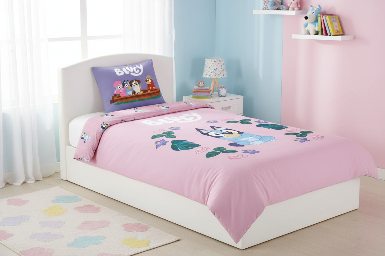 (Précommande) Parure de lit bébé Bluey