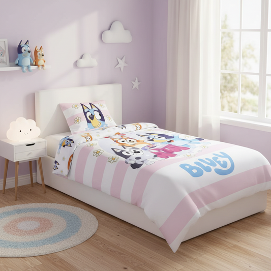 (Précommande) Parure de lit bébé Bluey