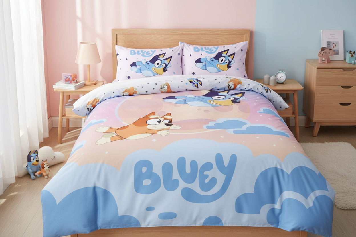 (Précommande) Parure de lit 1 personne Bluey