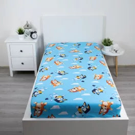 (Précommande) Draps housse 1 personne Bluey