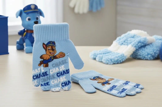 (Précommande) Gants bleu clair pour enfants Pat' Patrouille