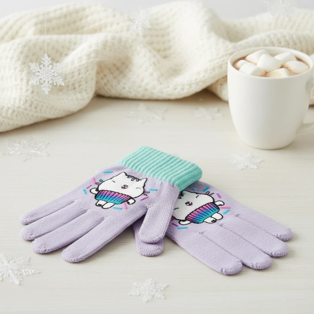 (Précommande) Gants violet pour enfants Gabby