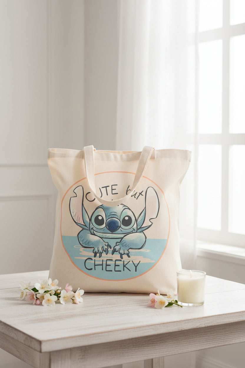 Sac cabas en toile Disney Lilo et Stitch Cheeky 44 cm