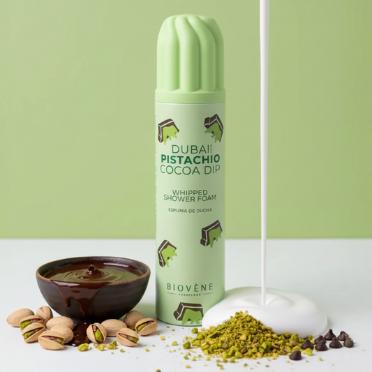 💚🍫 Mousse de douche chantilly - Pistache de cacao style dubaï (250ml)