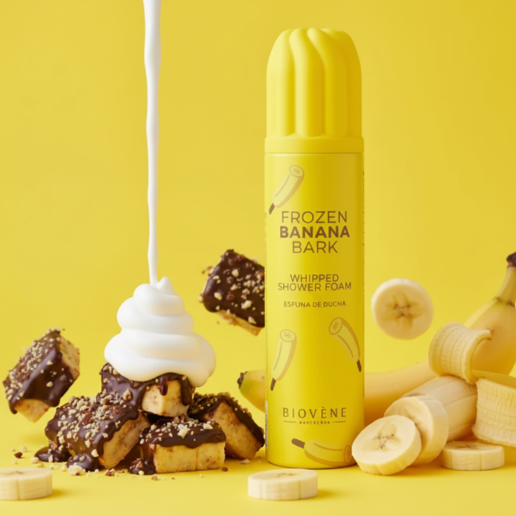 🍌❄️ Mousse de douche chantilly - Banane glacée (250ml)